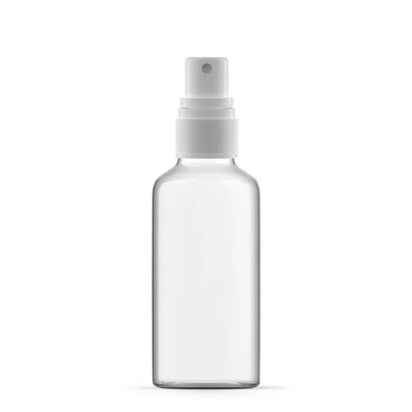 50Ml Clear Glass Mist Spray Bottle Isolated — Stockfoto