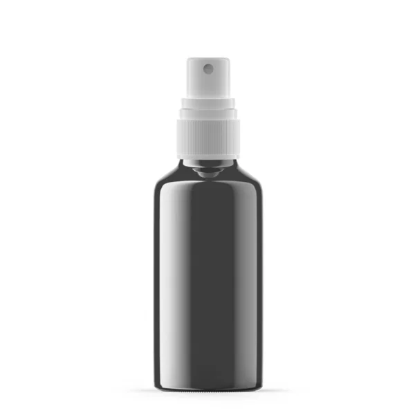 50Ml Silver Glass Mist Spray Bottle Isolated — Stockfoto