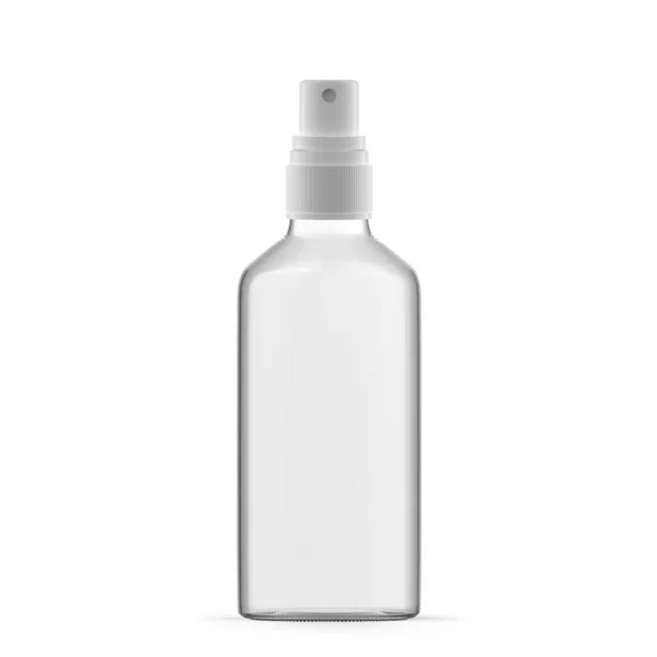 100Ml Clear Glass Mist Spray Bottle Isolated — 图库照片