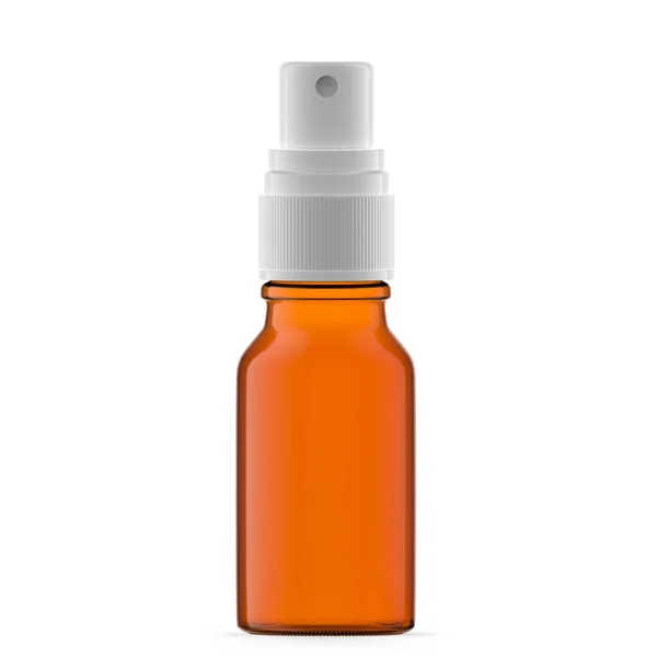 15Ml Amber Glass Mist Spray Bottle Isolated — Stockfoto