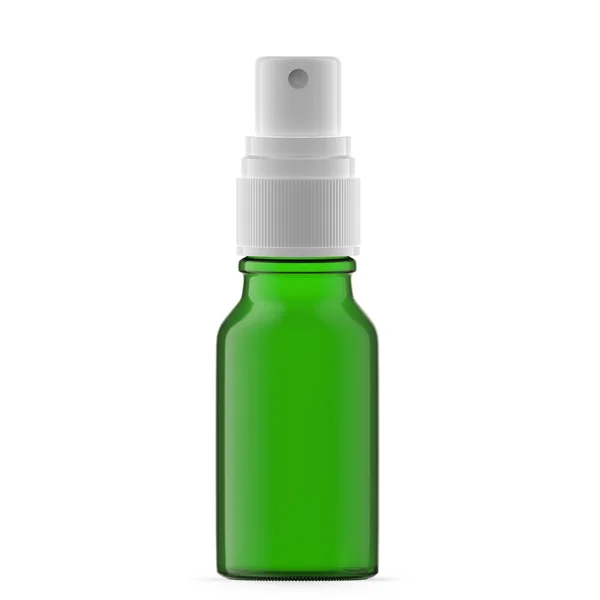 15Ml Green Glass Mist Spray Bottle Isolated — Zdjęcie stockowe
