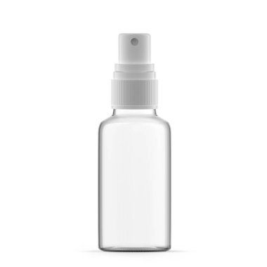 30 ml Cam Sis Spreyi Şişesini Temizle. İzole edilmiş