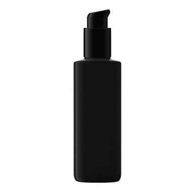 Kare Siyah Plastik Şişe Pompalı Kozmetik