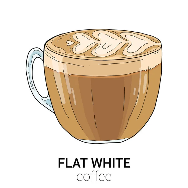 Düz Beyaz Kahve Renkli Vektör Resimleri Zole Edildi — Stok Vektör