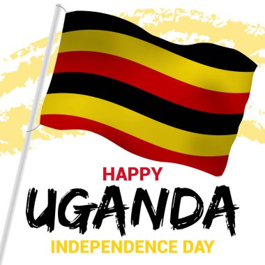 Uganda independence day october banner celebration