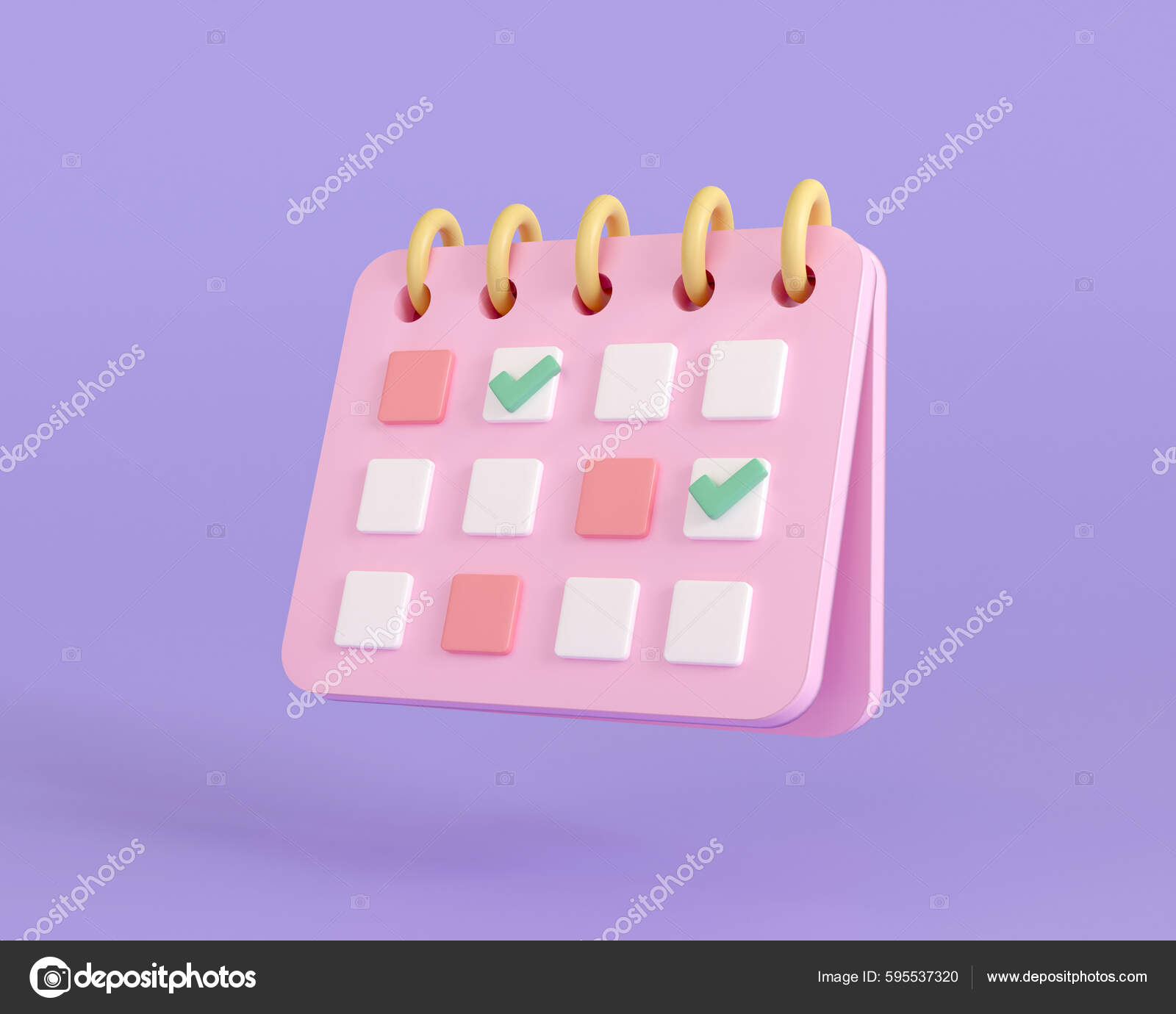 Calendar Time Management Symbol Workflow Work Planning Concept Render Calendar Time Management Symbol Workflow Work Planning Concept Render
