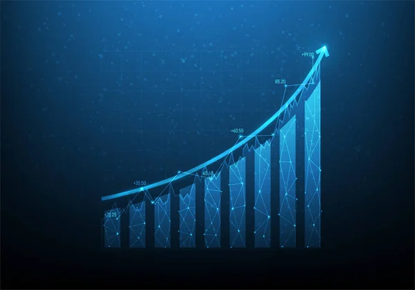 Business Investment Planning Graph Success Business Stair Goal Achievement Vector — Stok Vektör