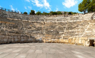Wide angle photo of Patara ancient city.
