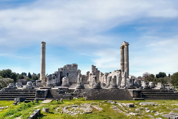 Wide Angle Photo Temple Apollo Didyma Ancient City Historical Tourism — Stockfoto