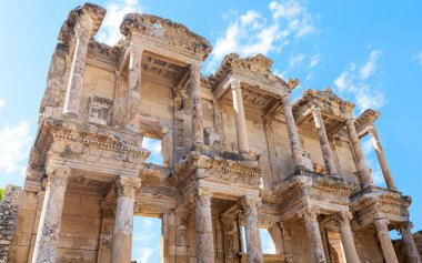 Below photo of celsius library in ephesus ancient city.
