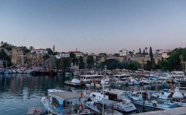 Close up summer photo of Antalya port