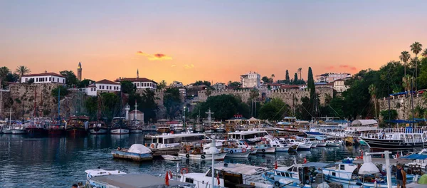 Close up summer photo of Antalya port