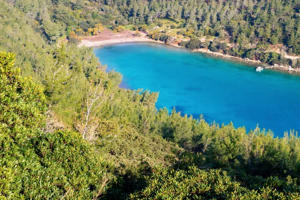 Cennet Bay Its Cristal Clear Water Turkbuku Bodrum Turkey — Foto Stock