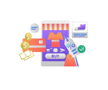 Akıllı telefondan çevrimiçi alışveriş ödemesi