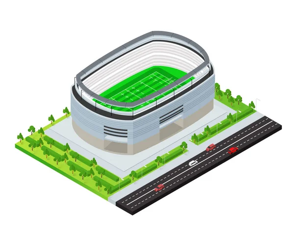 Metlife Stadium Vector Ilustración — Archivo Imágenes Vectoriales