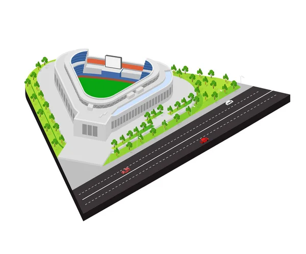 Yankee Stadium Vector Ilustración — Archivo Imágenes Vectoriales