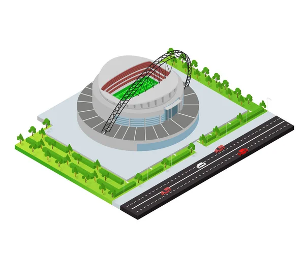 Wembley Stadyumu Vektör Illüstrasyonu — Stok Vektör