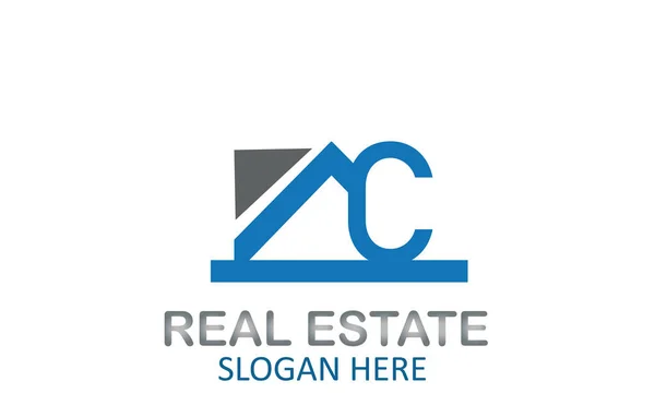 Letra Logo Diseño Vectores Inmobiliarios — Vector de stock