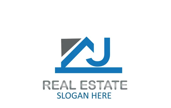 Lettera Logo Real Estate Vector Design — Vettoriale Stock