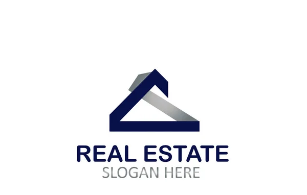 Design Logotipo Imobiliário — Vetor de Stock