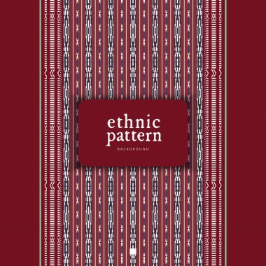 Bataknese Pattern. Indonesian Tenun ethnic pattern design for background