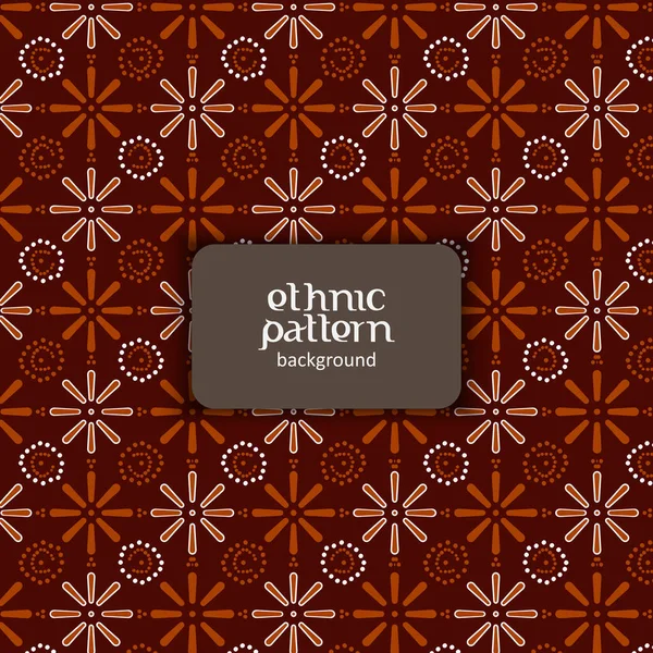 Flower Pattern Indonesian Batik Ethnic Pattern Design Background — Vetor de Stock