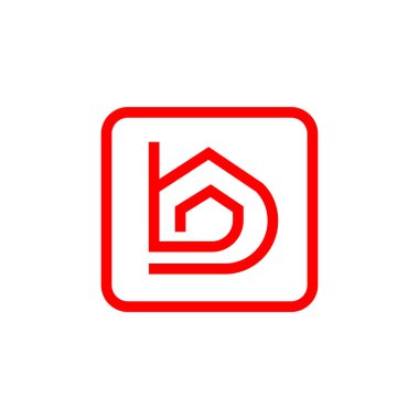 Letter B house home logo for architecture company