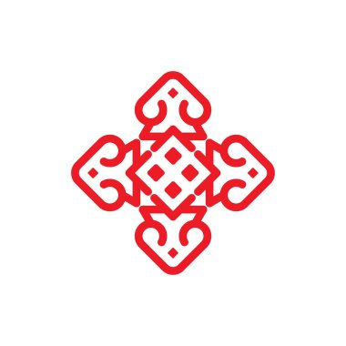 Abstract pattern Logo design for beauty, cosmetics, yoga and spa