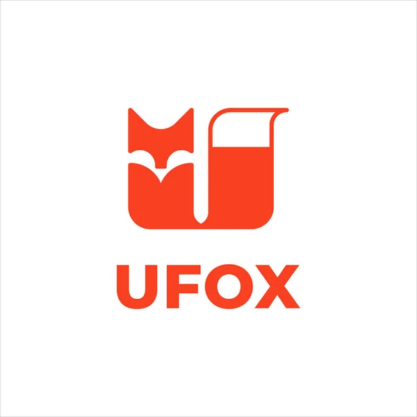 Fox shaped u letter logo design inspiration