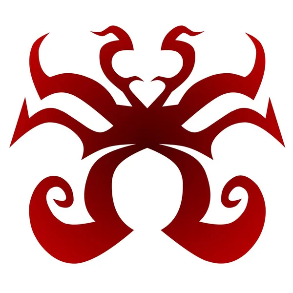 Illustration Simple Vecteur Tatouage Tribal Tatouage Tribal Simple Pour Logo — Image vectorielle