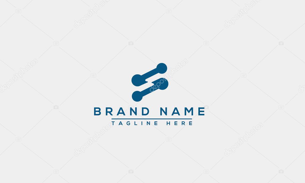 Logo design letter S. Elegant modern. Vector template.