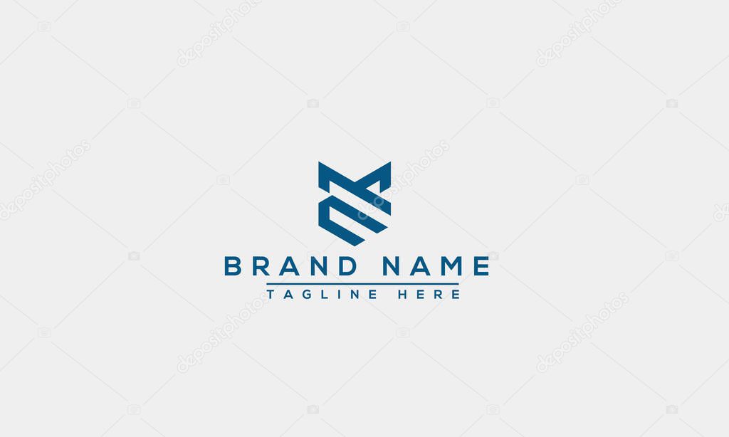 Logo design letter EM logo . Elegant modern. Vector template.