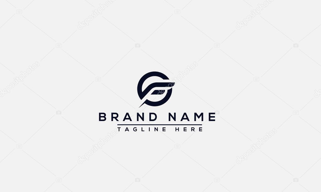 Logo design letter CF logo . Elegant modern. Vector template.