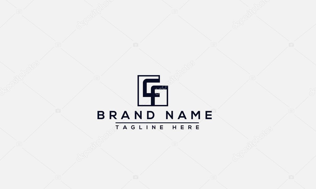 Logo design letter CF logo . Elegant modern. Vector template.