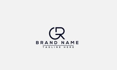 Logo design letter GR logo . Elegant modern. Vector template.