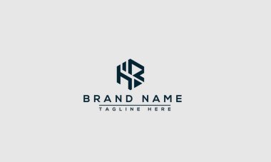 Logo design letter HR logo. Elegant modern. Vector template