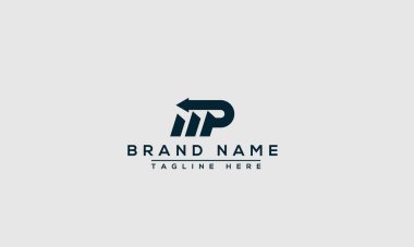 Logo design letter MP logo. Elegant modern. Vector template