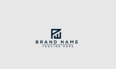 Logo design letter PW logo. Elegant modern. Vector template