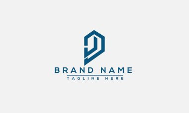 JD Logo Design Template Vector Graphic Branding Element.