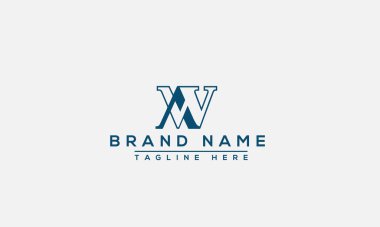AW Logo Design Template Vector Graphic Branding Element.