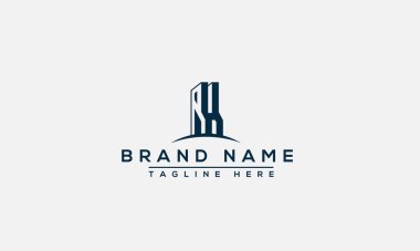 RH Logo Design Template Vector Graphic Branding Element.
