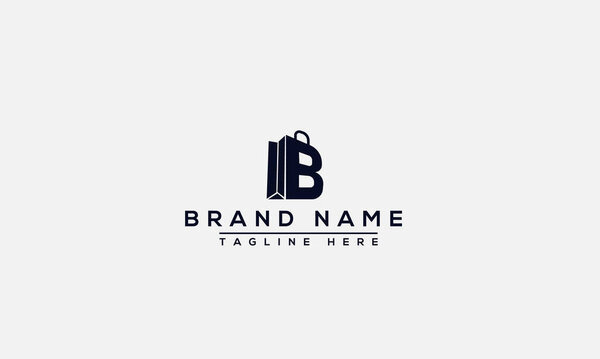 B Logo Design Template Vector Graphic Branding Element.
