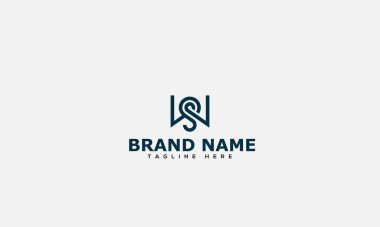 WS Logo Design Template Vector Graphic Branding Element