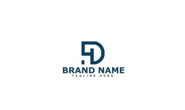 DH Logo Design Template Vector Graphic Branding Element.