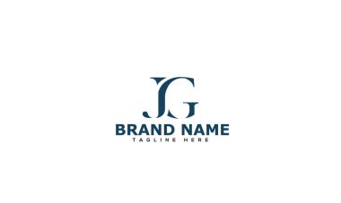 JG Logo Design Template Vector Graphic Branding Element.