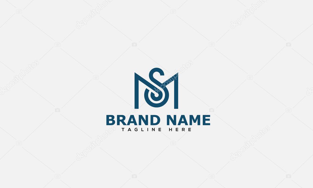 MS Logo Design Template Vector Graphic Branding Element