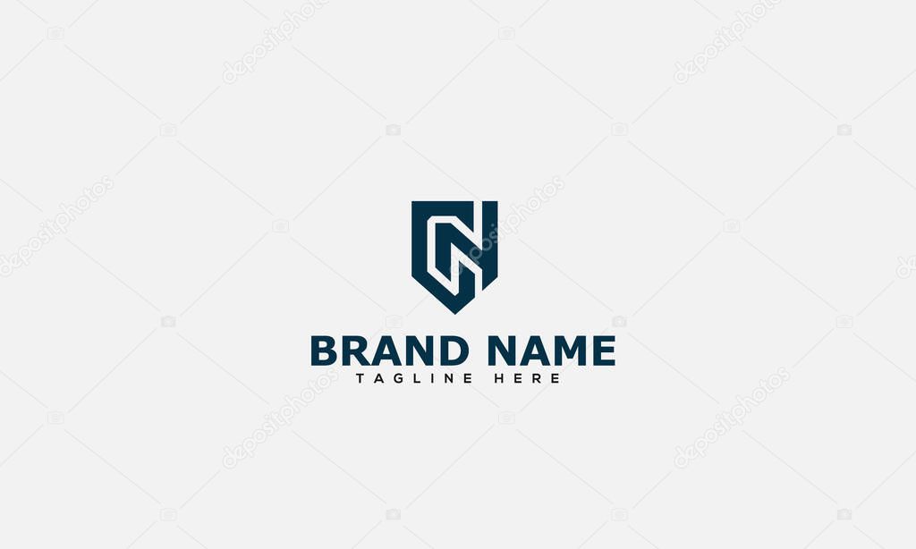 CN Logo Design Template Vector Graphic Branding Element.