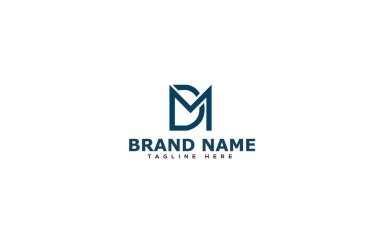 DM Logo Design Template Vector Graphic Branding Element.