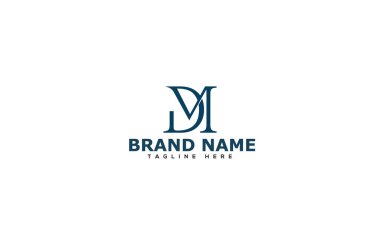 DM Logo Design Template Vector Graphic Branding Element.