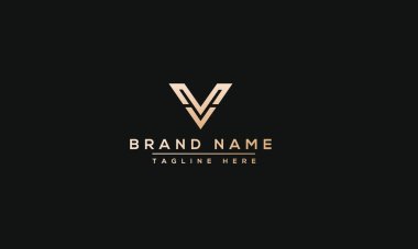 MV Logo Design Template Vector Graphic Branding Element.